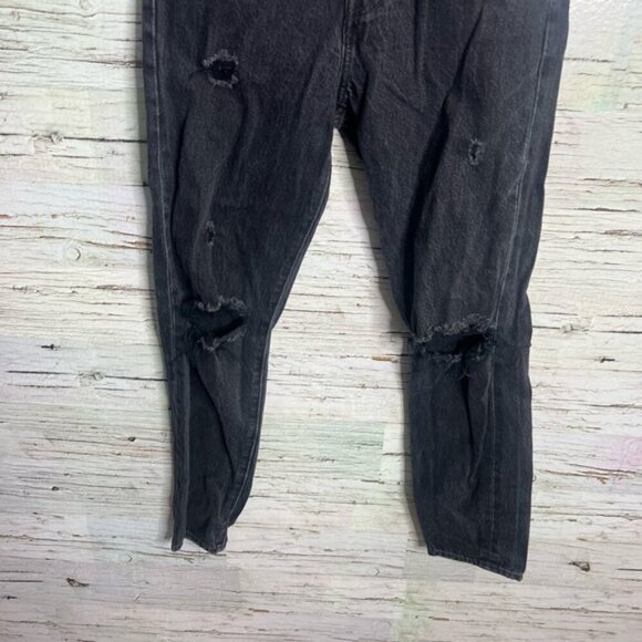 Levi’s Women's Black Jeans size 24 distressed button fly - Picture 2 of 7